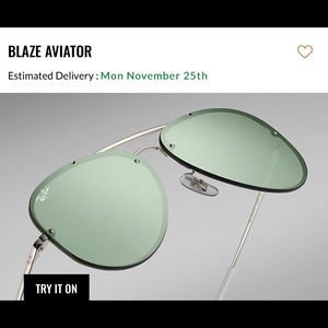 RAY-BAN BLAZE AVIATOR W/ $25 special edition case!